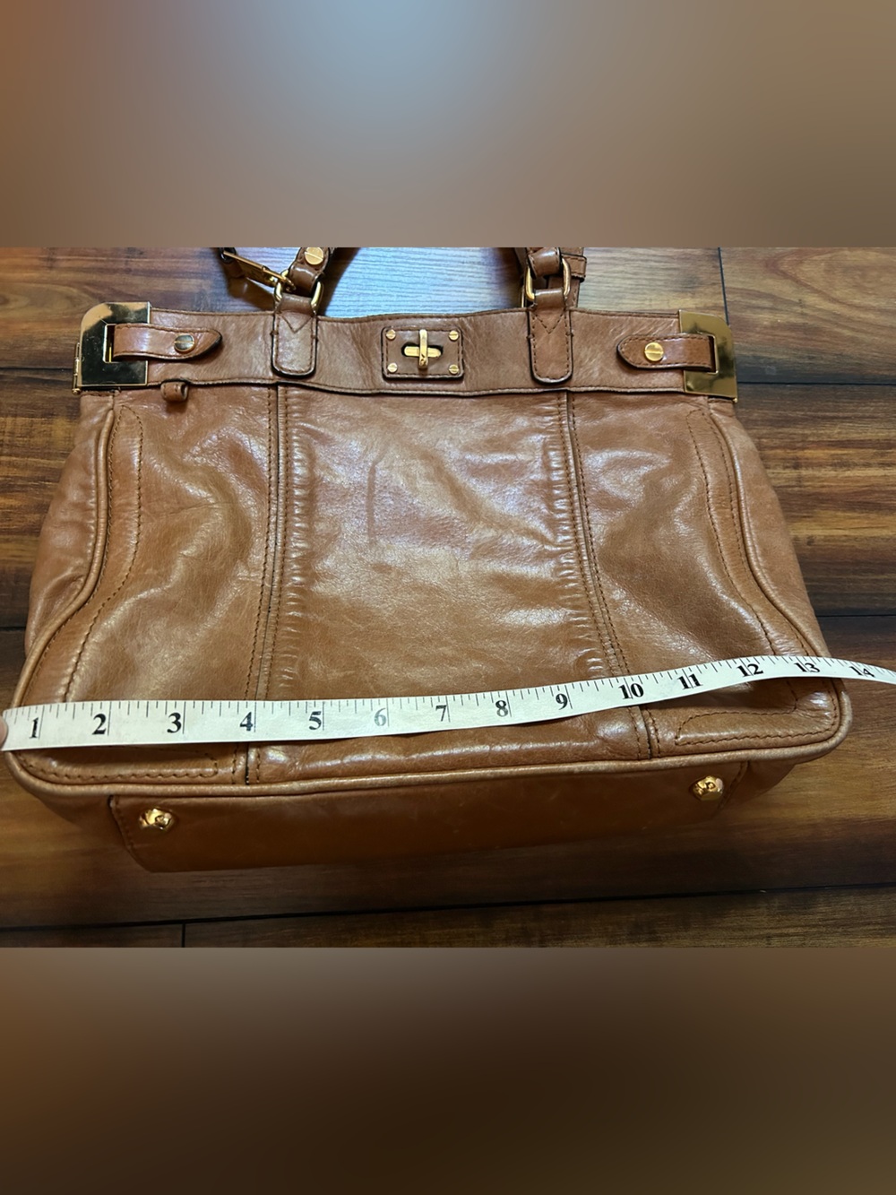 Milly | Brown Leather Shoulder Bag crossbody - Picture 6 of 8